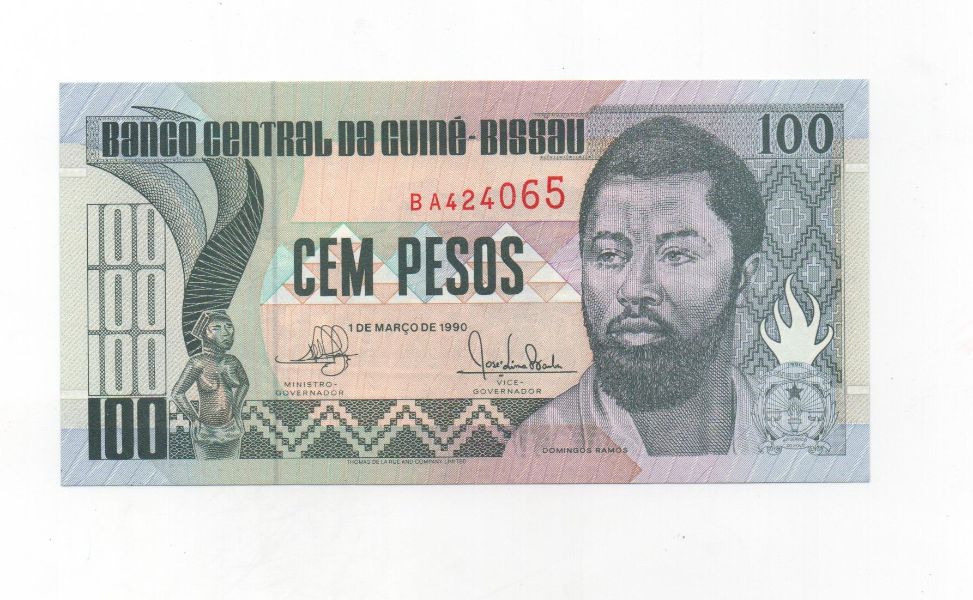 GUINEA BISSAU DEL AÑO 1990 DE 100 PESOS